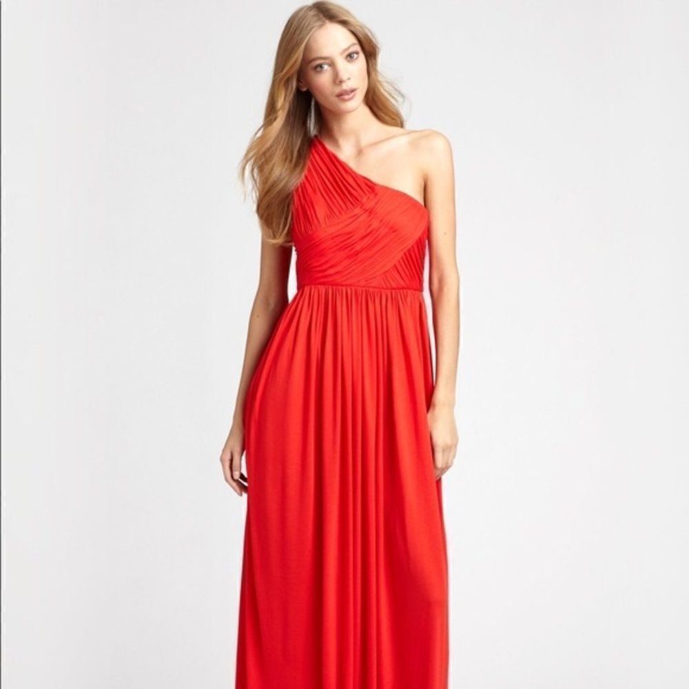 Tibi One Shoulder Maxi Dress Size 6